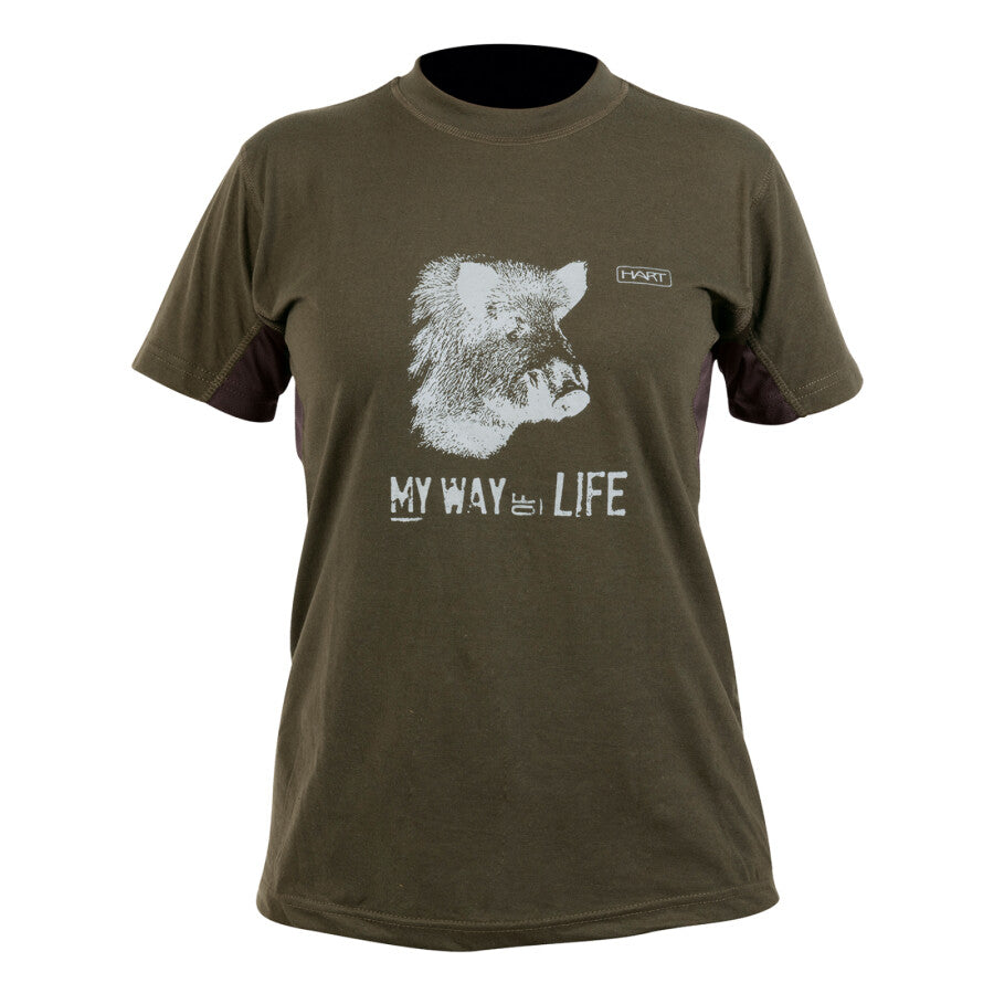 Hart Ladies Branded T-Shirt Basurde, Green