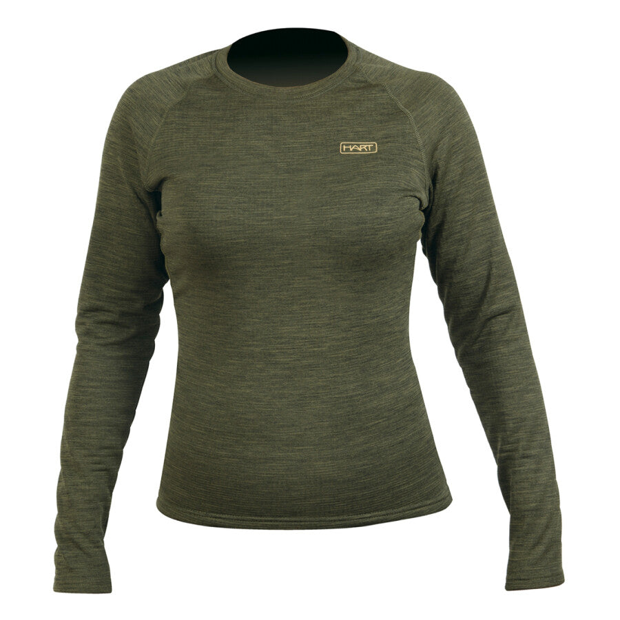 Hart Ladies Undershirt Longsleeve Trail-L, Dark Olive