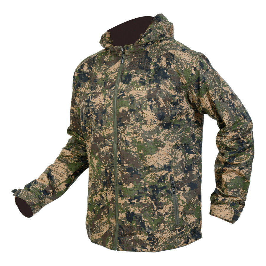 Hart Mens Hoodie Jacket Ibero-J, Pixel Forest