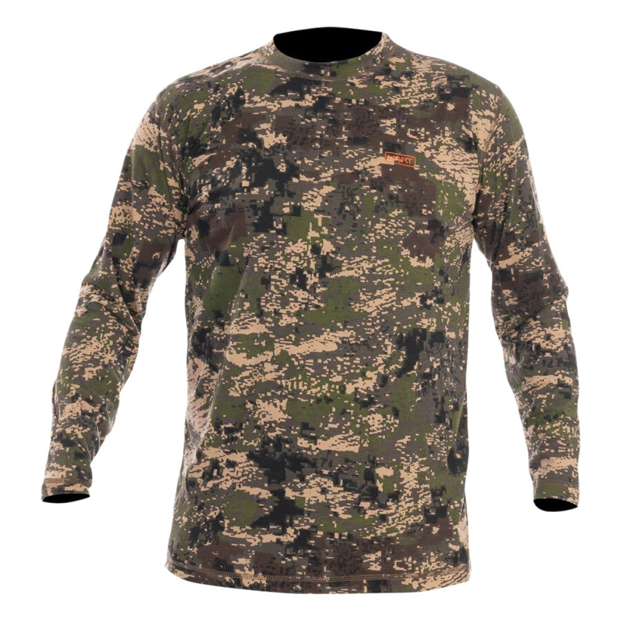 HART Lodge-L shirt met lange mouwen — Pixel Forest — maat XL