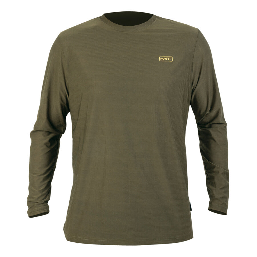 Hart Mens T-Shirt Longsleeve Ural-TL, Green