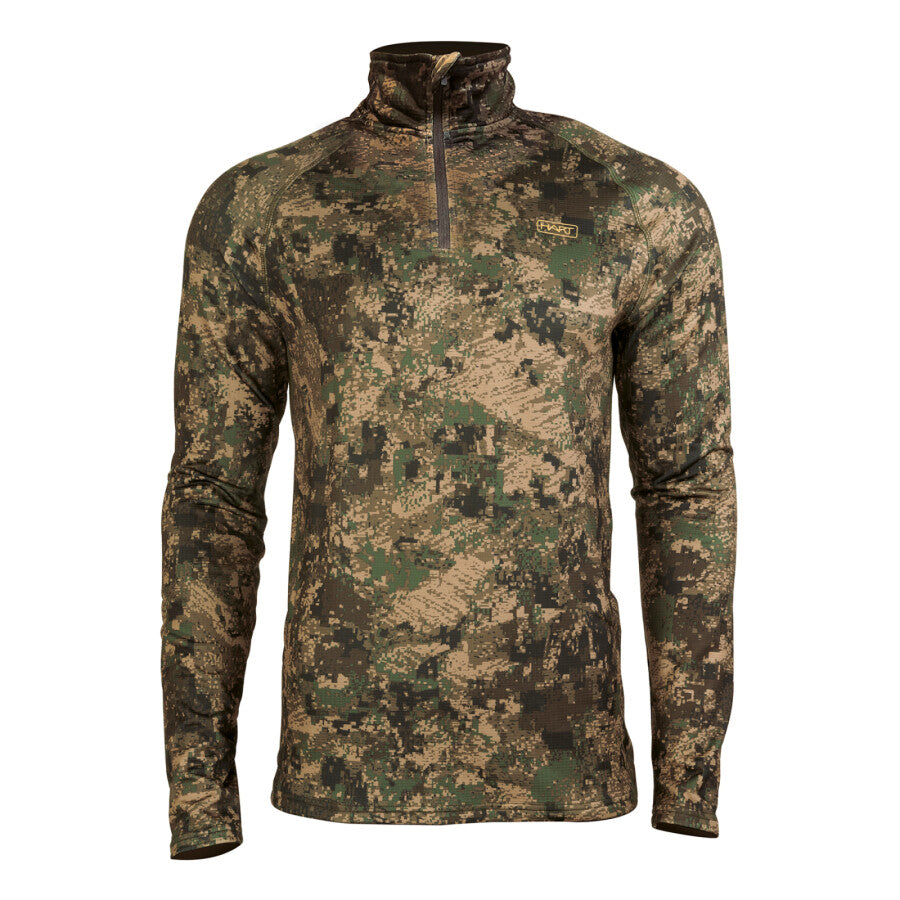 HART Trail-ZN thermoshirt met halsrits voor heren — Pixel Forest