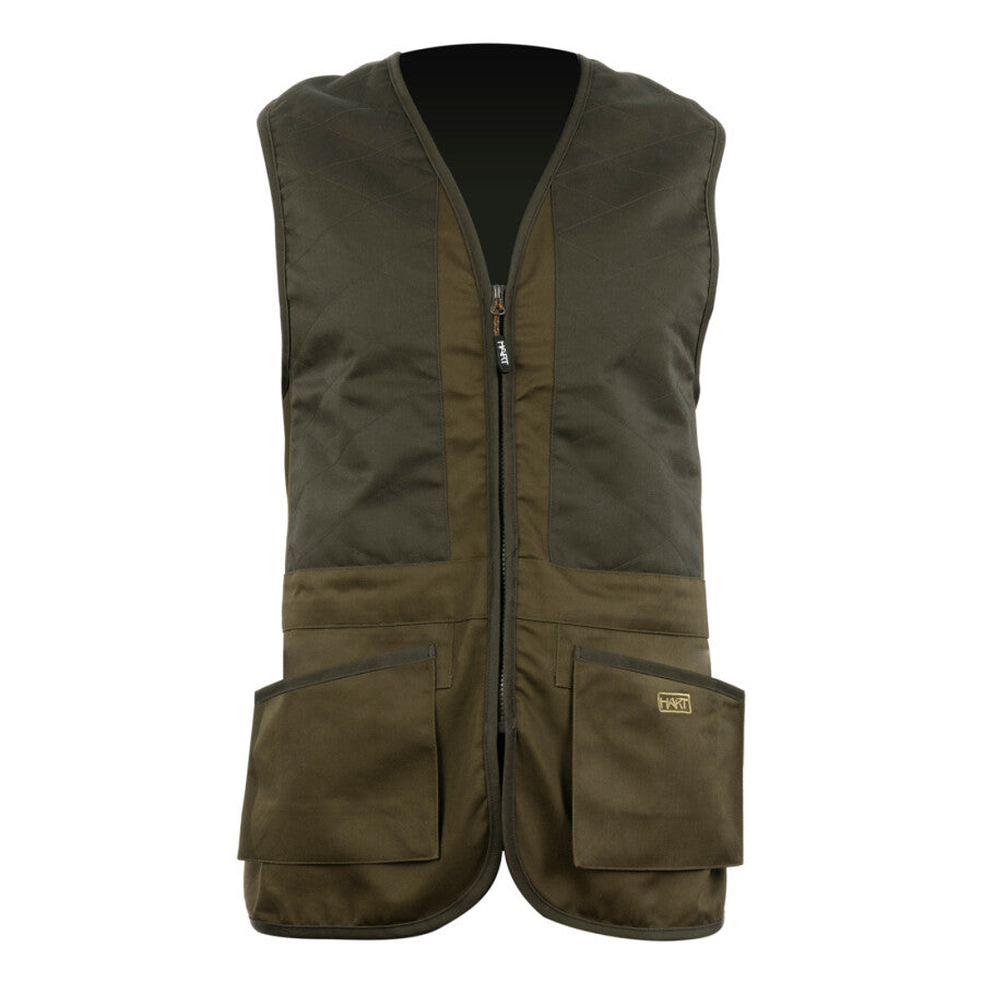 Hart Mens Vest Parcours-V, Dark Olive