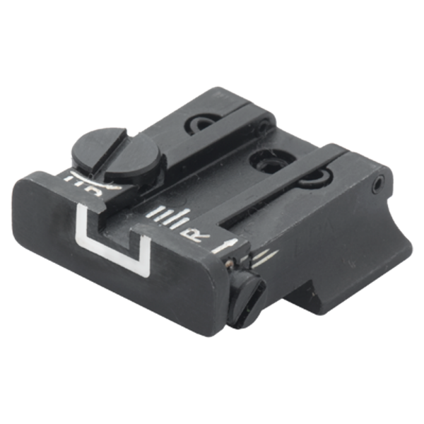 LPA Adj. Rear Sight (White Outline) S&amp;W SW 99, Walther P99, PPQ, PPQM2 (No .22 LR)