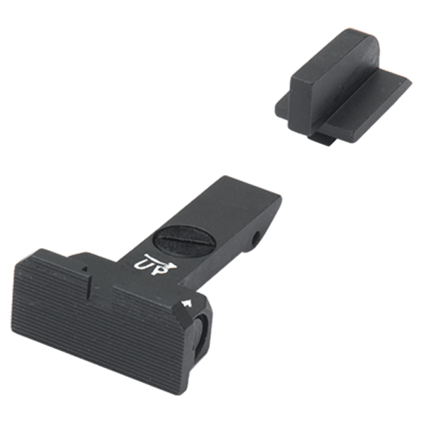 LPA Adj. Sight Set Revolver (Black Finish) Target Blade, Ruger GP100