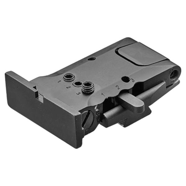 LPA Pro Adj. Rear Sight (All Black) Bomar Cut