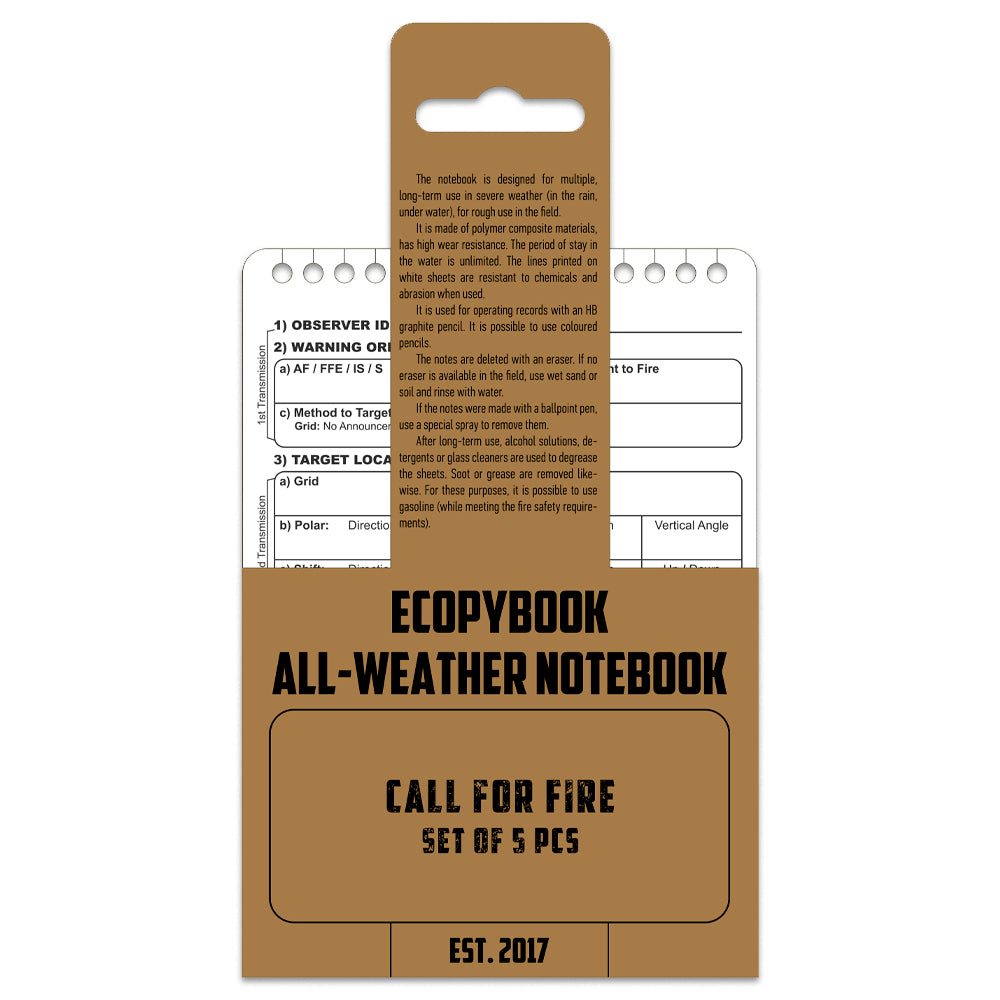 Ecopybook Tactical request for fire support (5 pcs.) - Image 1