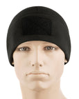Fleece Tactical Watch Cap Beanie With Patch Panel (270g/m2) - Image 3