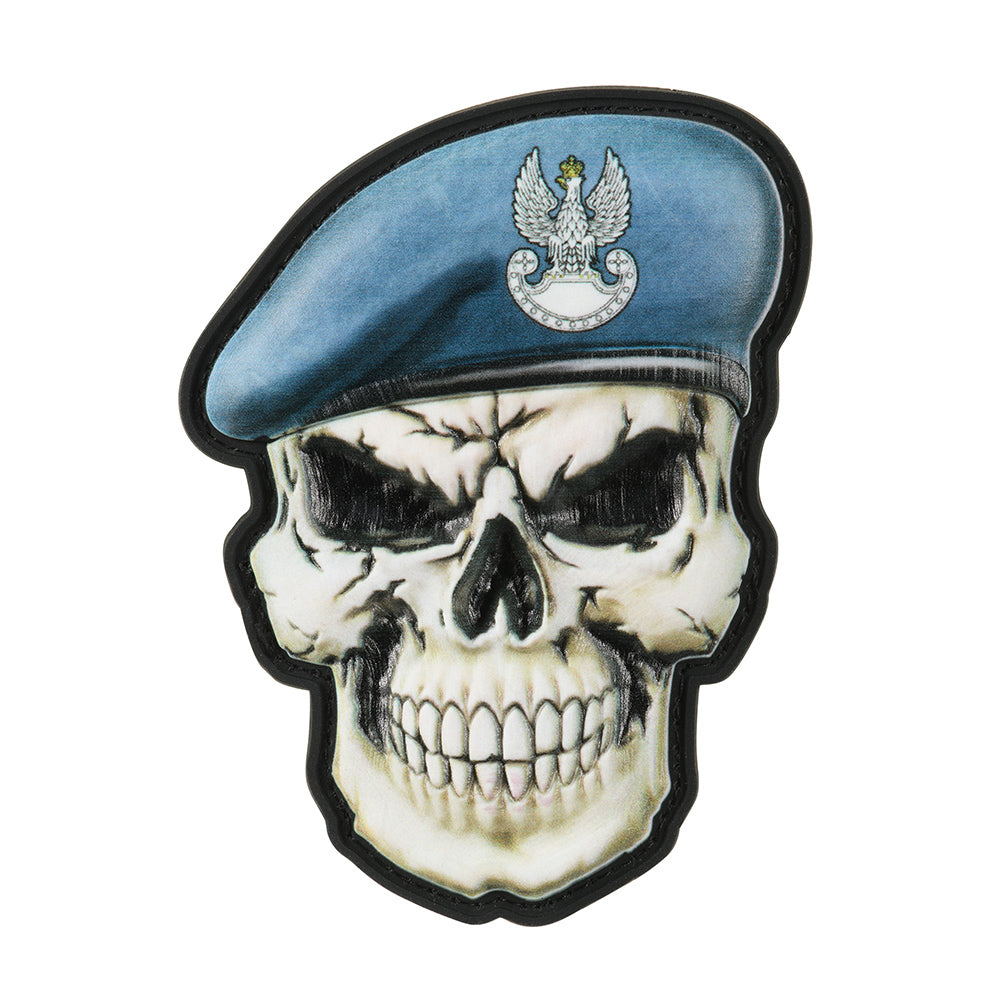 Patch skull in beret Poland (Coastal Defence) - Image 1