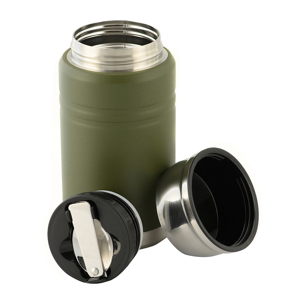 Stainless 750 ml Thermos with folding spoon - Image 3