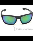 Glasses Wiley X Kingpin - Captivate Polarized Green Mirror Lenses - Matte Graphite Frame