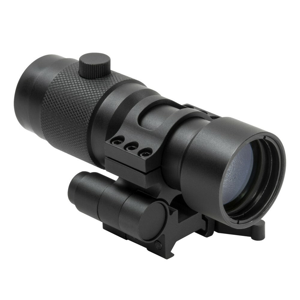 NC Star 3x Magnifier with Flip-To-Side QR Mount