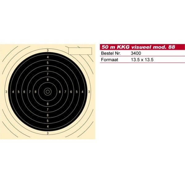 Schmid Paper Target Center 50m Smallbore Rifle, NOT Numbered, p/250