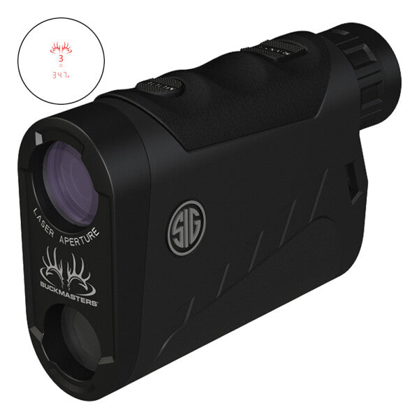 Sig Sauer LRF Buckmasters 1500, 6x22, Red LED Display, Black