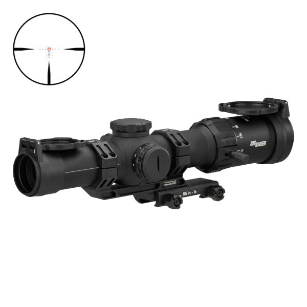 Sig Sauer RS Tango MSR, 1-10x28, 34mm, SFP, Illuminated MSR BDC10 Reticle, 0.5 MOA Capped, Black w/ 1.535 MSR-Mount